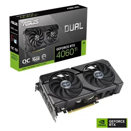 ASUS Dual GeForce RTX 4060 Ti EVO OC Edition 16GB GDDR6  - Carte graphique