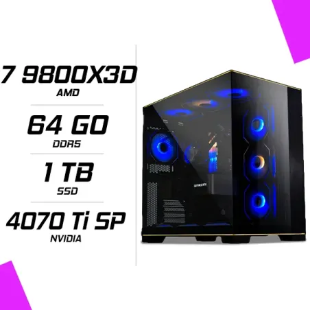 PC Gamer AMD Ryzen 7 9800X3D RTX 4070 Ti SUPER 16G