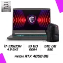 MSI THIN 15 B13VE-2659MA Intel i7-13620H/16GB DDR4/512GB SSD/RTX 4050 6GB/15.6″ 144Hz/Win11 MSI THIN 15 B13VE-2659MA Intel i7-13620H/16GB DDR4/512GB SSD/RTX 4050 6GB/15.6″ 144Hz/Win11