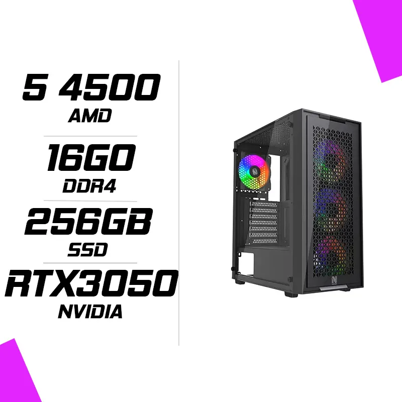 PC Gamer AMD Ryzen 5 4500 RTX 3050 6G