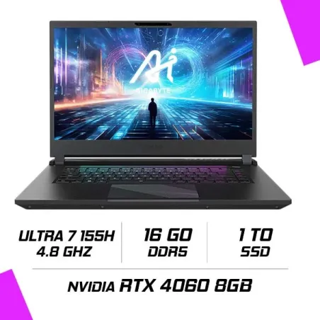 AORUS 15 BKG-13FR794CD | Portable Gaming 15,6" QHD 165Hz | Intel Core Ultra 7 155H | RTX 4060