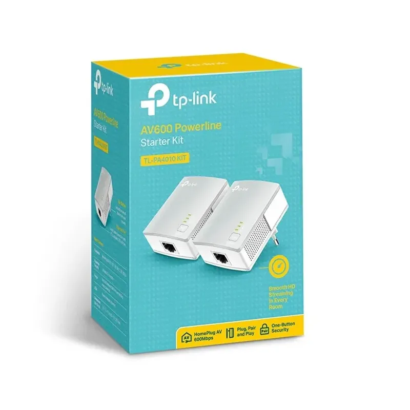 TP-LINK Adapter AV600 Nano Powerline Ethernet Starter Kit TL-PA4010KIT TP-LINK Adapter AV600 Nano Powerline Ethernet Starter Kit TL-PA4010KIT