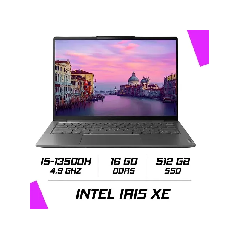LENOVO YOGA S6 14IRH8 i5-13500H 14"WQXGA 16 Go 512 Go SSD W11H STORM GREY 24M LENOVO YOGA S6 14IRH8 i5-13500H 14"WQXGA 16 Go 512 Go SSD W11H STORM GREY 24M