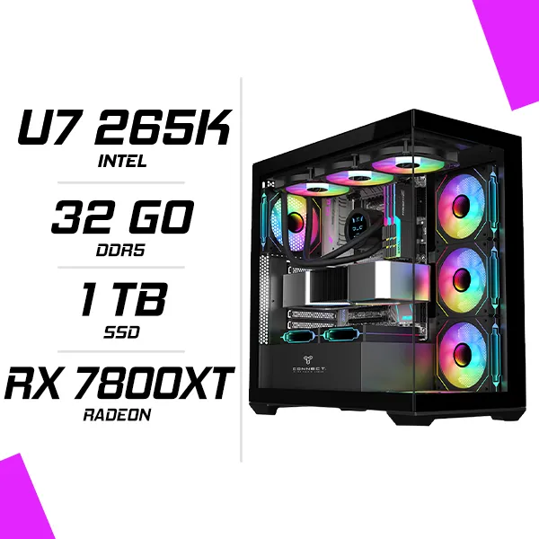 PC Gamer Intel Ultra 7 265K RX 7800XT 16GB
