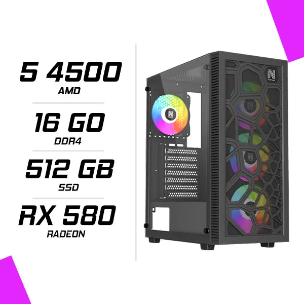 PC Gamer GTA 5 AMD Ryzen 5 4500 RX 580 8GB