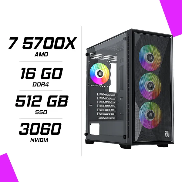 PC Gamer AMD Ryzen 7 5700X RTX 3060 12G