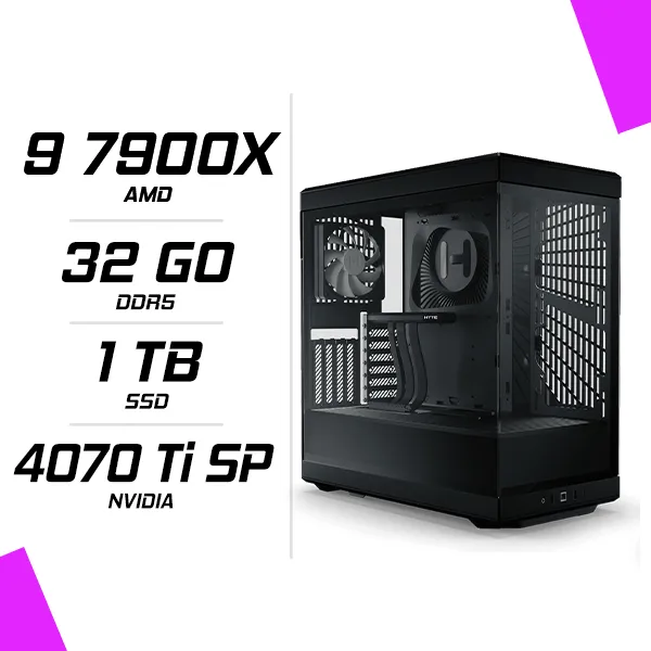 PC Gamer AMD Ryzen 9 7900X RTX 4070 Ti SUPER 16GB
