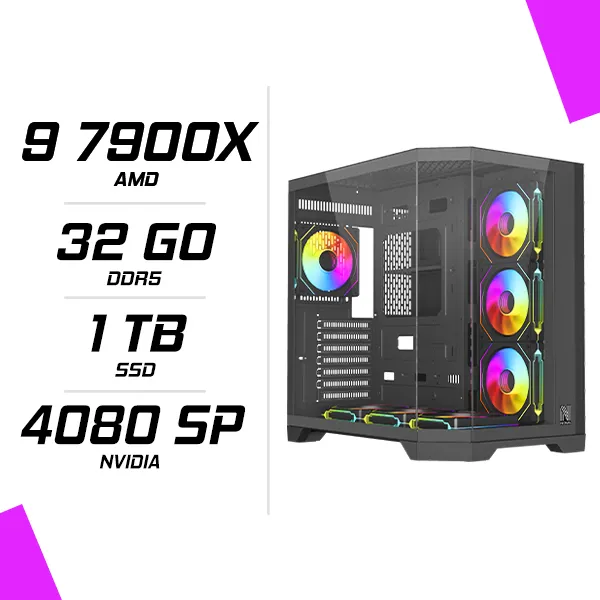 PC Gamer AMD Ryzen 9 7900X RTX 4080 SUPER 16GB