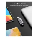 UGREEN LECTEUR CARTE MÉMOIRE SD/TF USB-C & USB3.0 (50706)
