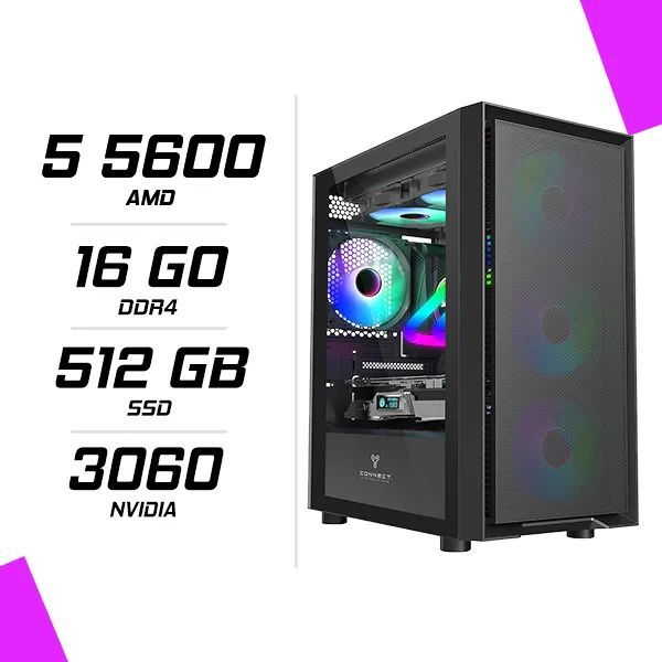 PC Gamer AMD Ryzen 5 5600 RTX 3060 12G