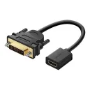 UGREEN ADAPTATEUR DVI MALE TO HDMI FEMALE (20118) UGREEN ADAPTATEUR DVI MALE TO HDMI FEMALE (20118)