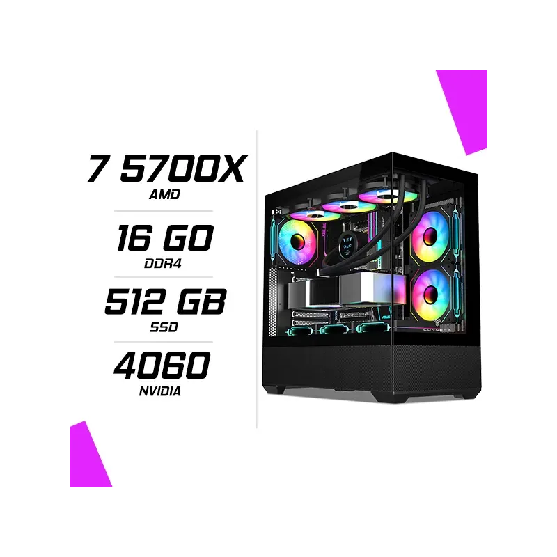 BANDALゲーミング デスクトップPC 4060 Ryzen7 5700x