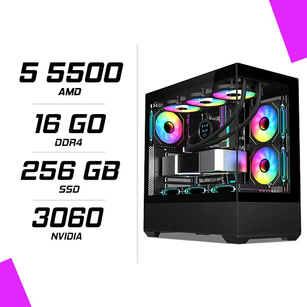 PC Gamer AMD Ryzen 5 5500 RTX 3060 8GB
