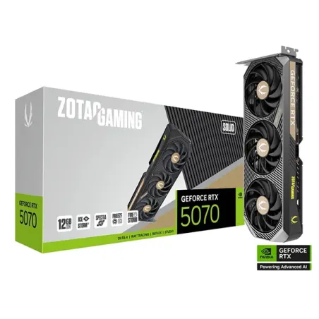 ZOTAC GAMING GeForce RTX 5070 SOLID 12GB GDDR7 - Carte Graphique