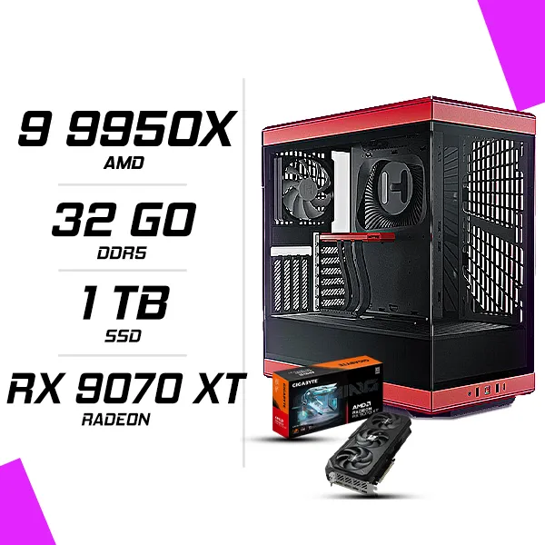 PC Gamer AMD Ryzen 9 9950X RADEON RX 9070 XT 16G