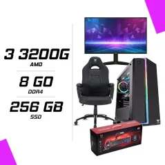PC Gamer AMD Ryzen 3 3200G + AOC 24B36H 23.8" 120Hz + HYBROK HPG200 + Hybrok Fighter