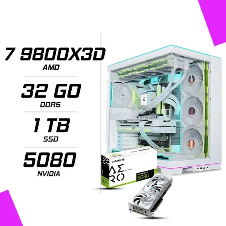 PC Gamer AMD Ryzen 7 9800X3D GIGABYTE RTX 5080 AERO 16G
