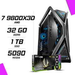 PC Gamer AMD Ryzen 7 9800X3D ZOTAC RTX 5090 AMP Extreme 32G