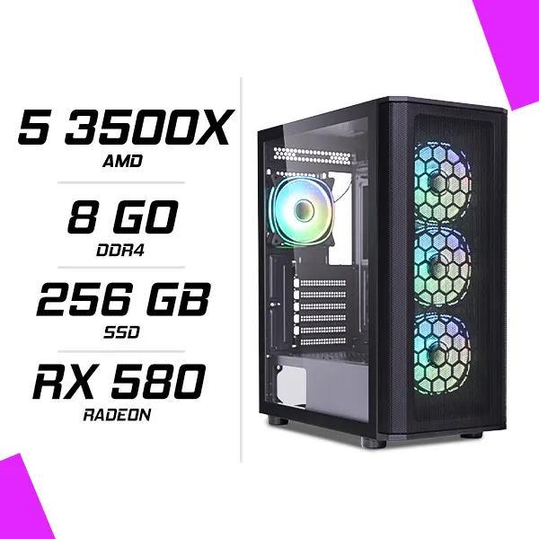 PC Gamer AMD Ryzen 5 3500X RX 580 8GB