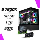 PC Gamer AMD Ryzen 5 7600X MSI RTX 5070 12G PC Gamer AMD Ryzen 5 7600X MSI RTX 5070 12G