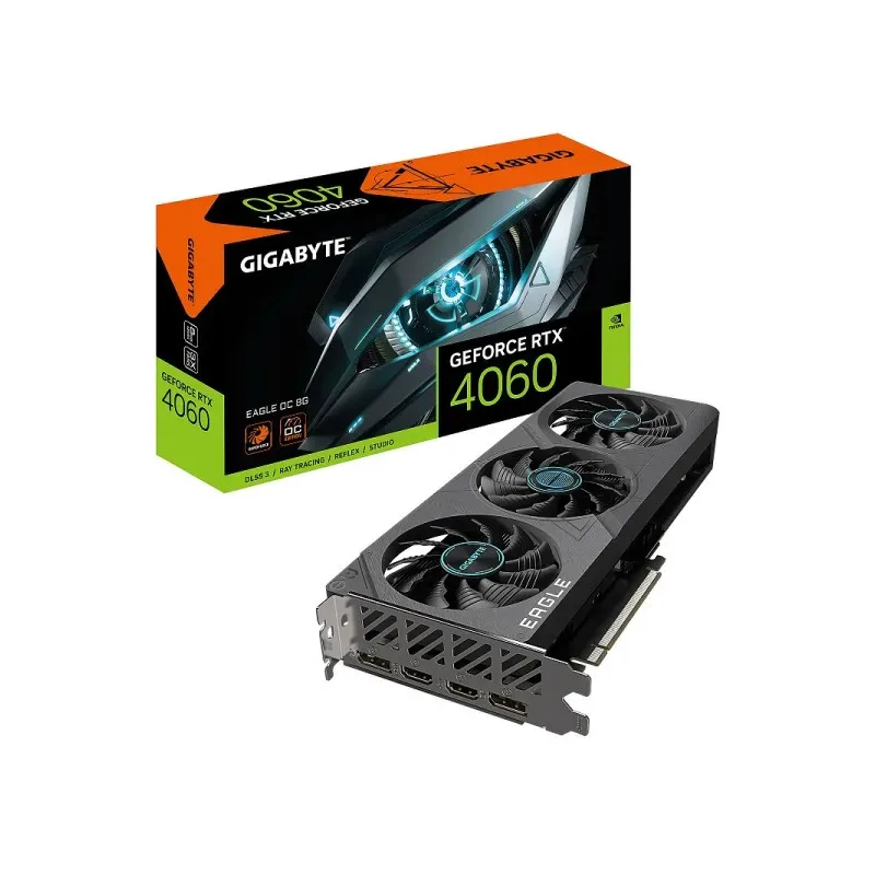 GIGABYTE GeForce RTX 4060 EAGLE 3X OC 8GB GDDR6 GIGABYTE GeForce RTX 4060 EAGLE 3X OC 8GB GDDR6
