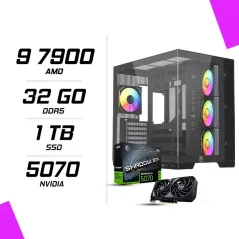 PC Gamer AMD Ryzen 9 7900 MSI RTX 5070 12G