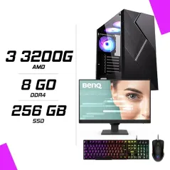 PC Gamer AMD Ryzen 3 3200G+ BenQ 23.8″ GW2490 100Hz + MSI GM300 + ESG K2