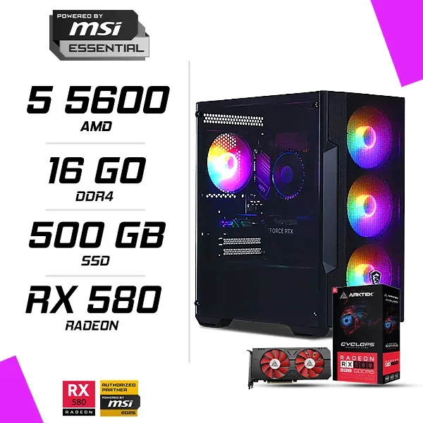 PC Gamer AMD Ryzen 5 5600 RX 580 8G
