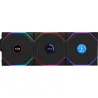 LIAN LI UNI FAN TL LCD 120 WIRELESS RGB Noir - Pack de 3