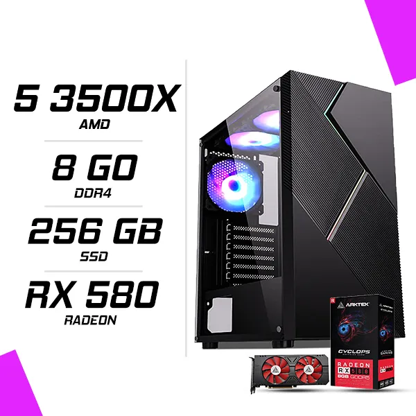 PC Gamer AMD Ryzen 5 3500X RX 580 8G