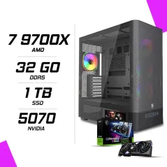 PC Gamer AMD Ryzen 7 9700X MSI RTX 5070 12G