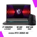 MSI THIN 15 B13UC-2658MA Intel i7-13620H/16GB DDR4/512GB SSD/RTX 3050 4GB/15.6″ 144Hz/Win11