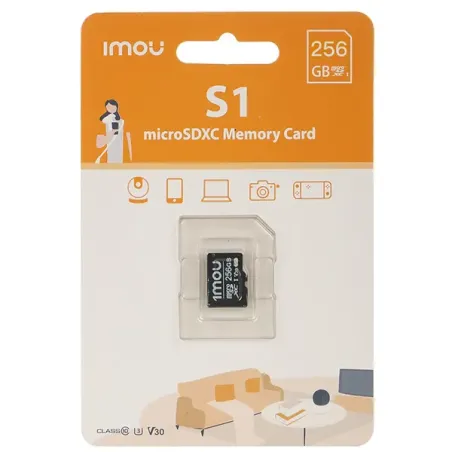 IMOU CARTE MÉMOIRE MICRO SD 256GO CLASSE 10 (ST2-256-S1)