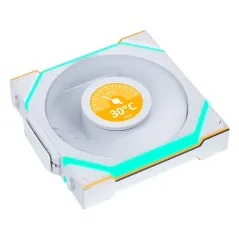 LIAN LI UNI FAN SL WIRELESS LCD 120 REVERSE BLADE Blanc