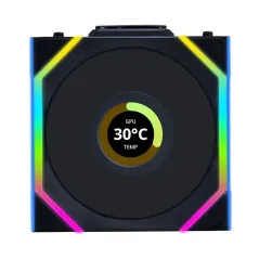 LIAN LI UNI FAN SL WIRELESS LCD 120 REVERSE BLADE Noir