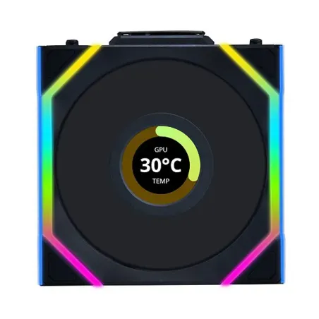 LIAN LI UNI FAN SL WIRELESS LCD 120 REVERSE BLADE Noir