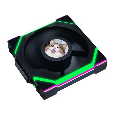 LIAN LI UNI FAN SL WIRELESS LCD 120 REVERSE BLADE Noir