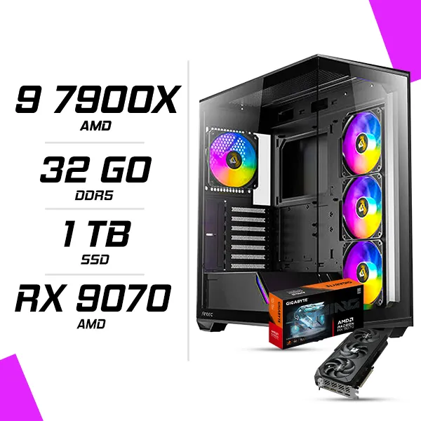 PC Gamer AMD Ryzen 9 7900X RX 9070 16G