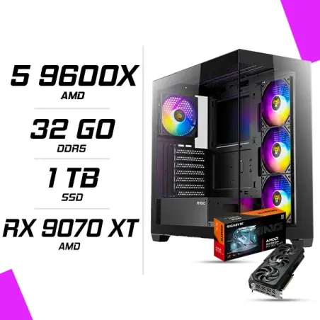 PC Gamer AMD Ryzen 5 9600X RX 9070 XT 16G
