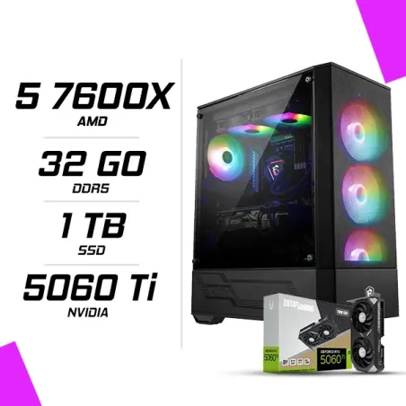 PC Gamer AMD Ryzen 5 7600X RTX 5060 Ti 8G