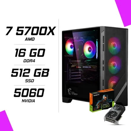 PC Gamer AMD Ryzen 7 5700X RTX 5060 8G
