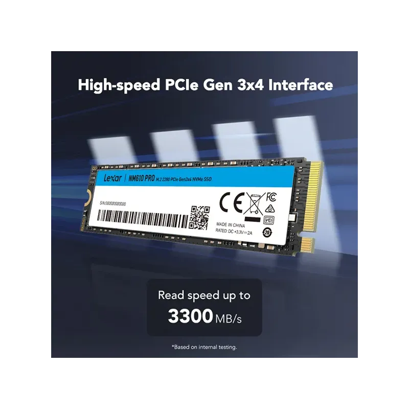 Pcie Gen3x4 Nvme Lexar Nm610 500gb Pcie Nm610 250gb Ổ Cứng SSD