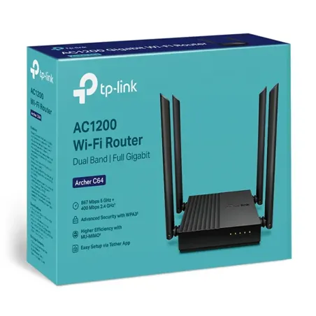 TP-Link Routeur AC1200 Dual-Band Wi-Fi 400 Mbps (ARCHERC64)
