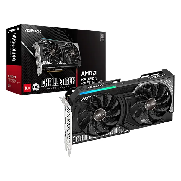 ASROCK Radeon RX 9060 XT Challenger OC 8GB GDDR6