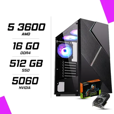 PC Gamer AMD Ryzen 5 3600 RTX 5060 8G