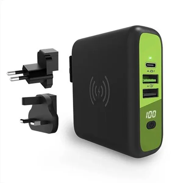 GOUI MBALA Qi Chargeur + Chargeur Sans-Fil + POWER BANK 8000 mAh