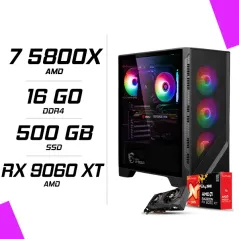 PC Gamer AMD Ryzen 7 5800X RX 9060 XT 16G