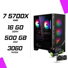 PC Gamer AMD Ryzen 7 5700X MSI RTX 3060 12G