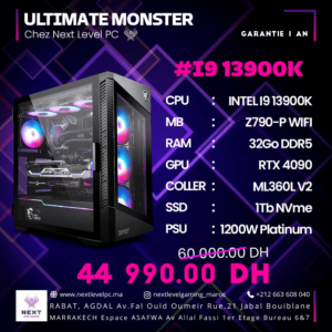 PC Gamer Intel i9 13900K RTX 4090 Prix Maroc Marrakech Rabat