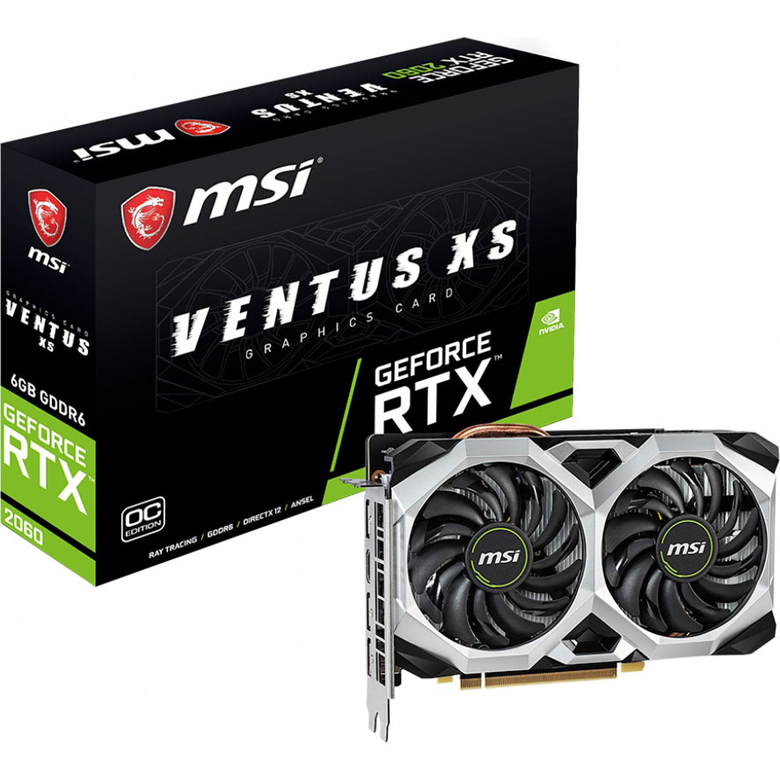 MSI GeForce RTX2060 VENTUS XS 6G OC Prix Maroc marrakech rabat casablanca Tanger, Agadir, Sale, Temara, Dakhla, Laayoune, Mohammédia, Kénitra, Essaouira, Bouznika, Safi, Fés, Oujda, Skhirat Taza, Tetouan, Benguerir, El Youssoufia, El Kelaâ des Sraghna, Meknes , Casa.